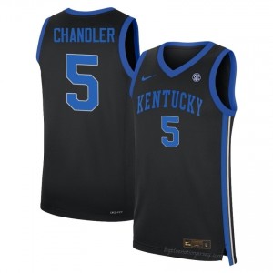 Collin Chandler #5 Kentucky Cats Black NCAA Basketball Jersey | Men High-Quality Stitching 28866442