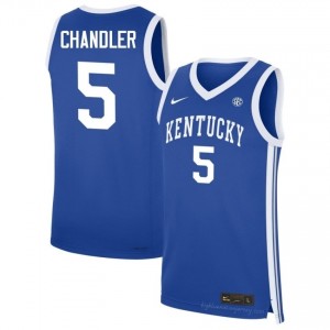 Collin Chandler Kentucky Wildcats #5 Men Royal Basketball High School Jersey | Premium Sewn Polyester 28895767