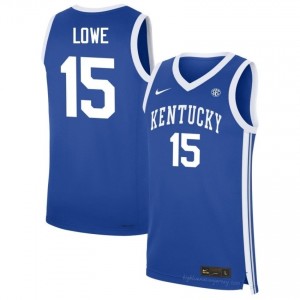Jaland Lowe #15 Kentucky Wildcats Basketball College Jersey | Men Royal Stitched Polyester 12008405