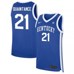 Jayden Quaintance Kentucky Wildcats #21 Men Royal Basketball High School Jersey | Premium Sewn Polyester 96070730