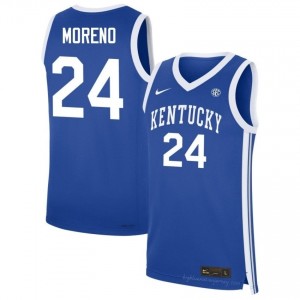 Malachi Moreno Kentucky Wildcats #24 Men Royal Basketball High School Jersey | Premium Sewn Polyester 91098366
