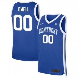 Otega Oweh Kentucky Wildcats #00 Men Royal Basketball NCAA Jersey | Premium Sewn Polyester 40123100