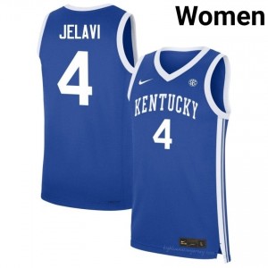 Andrija Jelavic Kentucky Wildcats #4 Women Royal Basketball High School Jersey | Premium Sewn Polyester 33378219