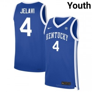 Andrija Jelavic #4 Kentucky Wildcats Basketball College Jersey | Youth Royal Stitched Polyester 45425959