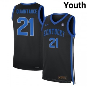 Jayden Quaintance #21 Kentucky Cats Black High School Basketball Jersey | Youth High-Quality Stitching 87373899