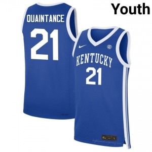 Jayden Quaintance Kentucky Wildcats #21 Youth Royal Basketball NCAA Jersey | Premium Sewn Polyester 15413467