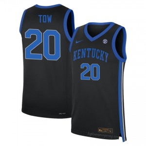 Zach Tow #20 Black Basketball Jersey | Kentucky Cats Men Breathable Stitching 15812219
