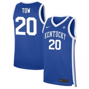 Zach Tow #20 Kentucky Wildcats Basketball Player Jersey | Men Royal Stitched Polyester 21001199